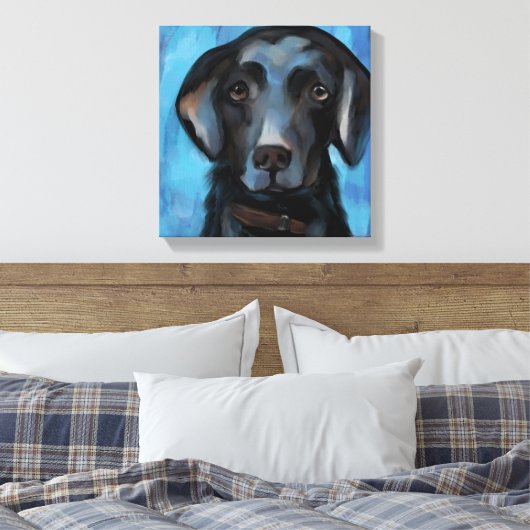 Labrador Retriever Leinwanddruck (Insitu (Schlafzimmer))
