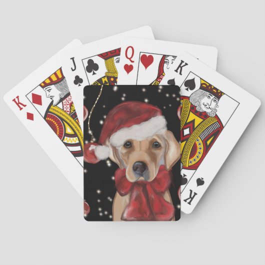 Labrador Retriever Leinwanddruck Spielkarten (Rückseite)