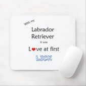 Labrador Retriever Lick Design Mousepad (Mit Mouse)