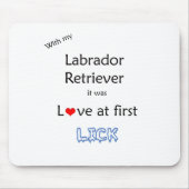 Labrador Retriever Lick Design Mousepad (Vorne)