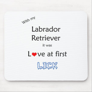 Labrador Retriever Lick Design Mousepad