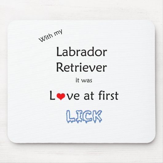 Labrador Retriever Lick Design Mousepad (Vorne)