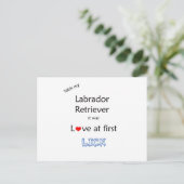 Labrador Retriever Lick Design Postkarte (Stehend Vorderseite)