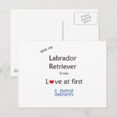 Labrador Retriever Lick Design Postkarte (Vorne/Hinten)