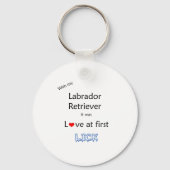 Labrador Retriever Lick Design Schlüsselanhänger (Vorderseite)
