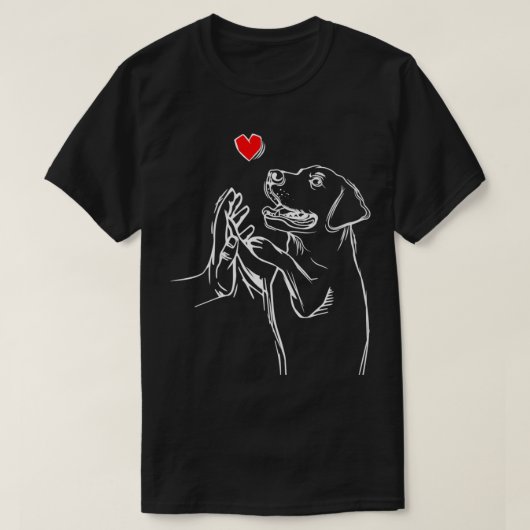 Labrador Retriever Liebe Golden Black Lab Vater Ma T-Shirt (Design vorne)