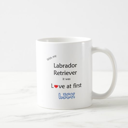Labrador Retriever Liebe in First Lick Kaffeetasse (Rechts)