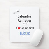 Labrador Retriever Liebe in First Lick Mousepad (Mit Mouse)