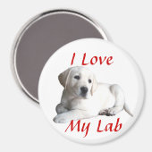Labrador Retriever Liebe Magnet (Vorderseite/Rückseite)