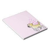 Labrador Retriever Liebe Notizblock (angewinkelt)