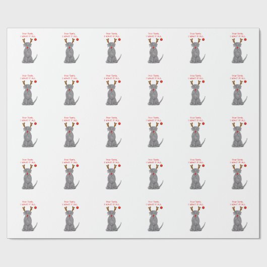 Labrador retriever liebe Sankt…. Geschenkpapier (Flach)