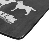 Labrador-Retriever-Liebe Schneidebrett (Ecke)