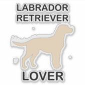 Labrador Retriever Liebhaber Aufkleber (Vorderseite)
