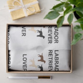 Labrador Retriever liebt alle Silhouetten Seidenpapier (Geschenk)