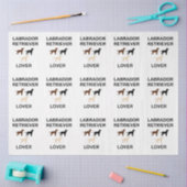 Labrador Retriever liebt alle Silhouetten Seidenpapier (Basteln)