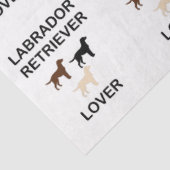 Labrador Retriever liebt alle Silhouetten Seidenpapier (Ausschnitt)