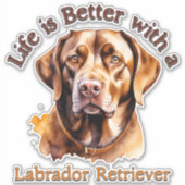 Labrador Retriever Lover Autoaufkleber decal Aufkleber (Vorderseite)