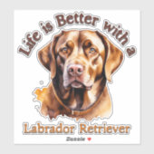 Labrador Retriever Lover Autoaufkleber decal Aufkleber (Blatt)