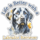 Labrador Retriever Lover Autoaufkleber decal Aufkleber (Vorderseite)