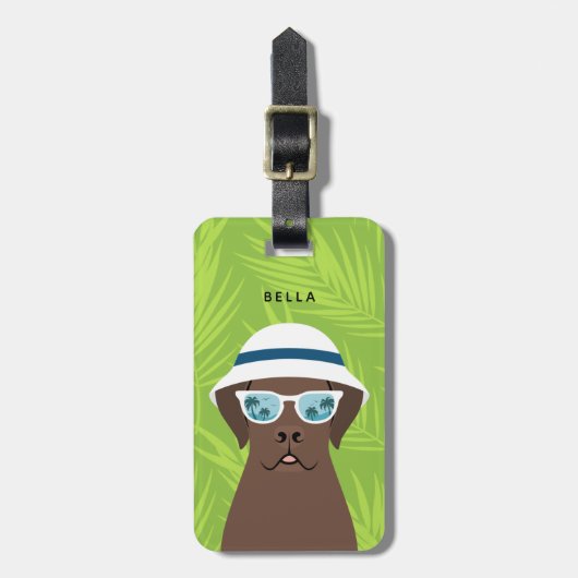 Labrador Retriever Luggage Tags Gepäckanhänger (Vorderseite vertikal)
