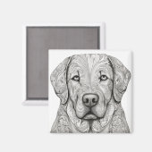 Labrador Retriever Magnet (Vorderseite/Rückseite)
