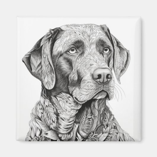 Labrador Retriever Magnet (Vorne)