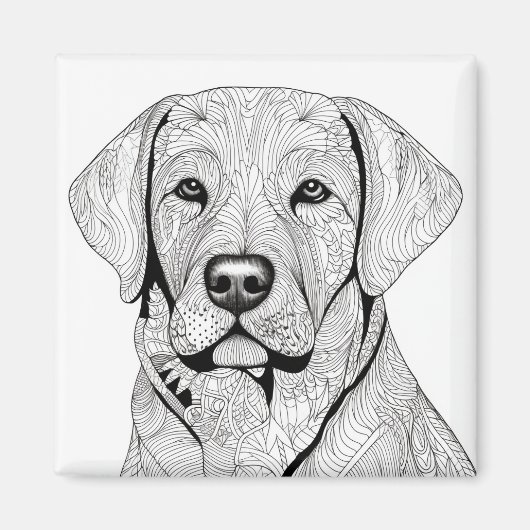 Labrador Retriever Magnet (Vorne)