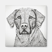 Labrador Retriever Magnet (Vorne)