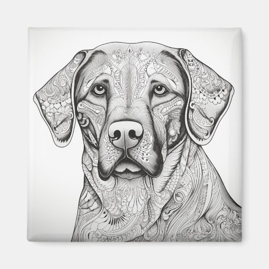 Labrador Retriever Magnet (Vorne)