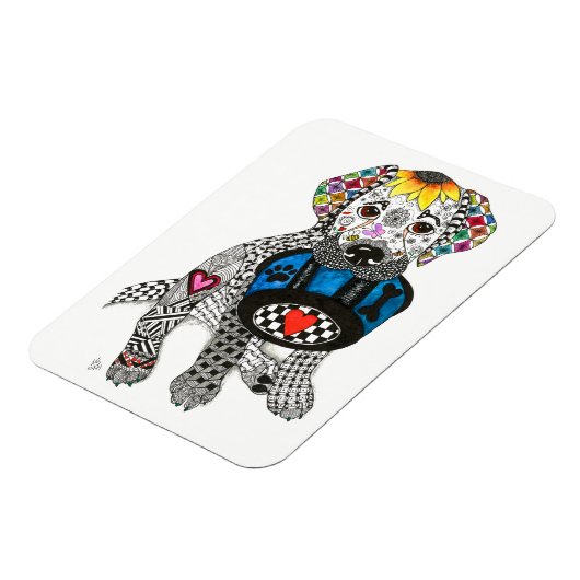 Labrador Retriever Magnet 3"x4" (Linke Seite)