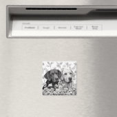 Labrador Retriever Magnet - Zwei Hunde (In Situ (Geschirrspüler))