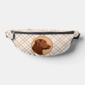 Labrador Retriever Malerei Schokolade Labrador Hun Bauchtasche (Ablage )