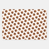 Labrador Retriever Malerei Schokolade Labrador Hun Geschenkpapier Set (Vorderseite 2)