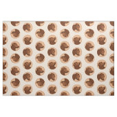 Labrador Retriever Malerei Schokolade Labrador Hun Stoff (Fat Quarter (45,7 x 55,9 cm))