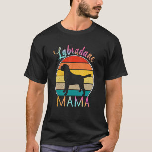 Labrador Retriever Mama Farbige Vintage Retro Sonn T-Shirt