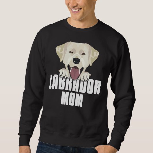 Labrador Retriever Mama Hund Mama Sweatshirt (Vorderseite)