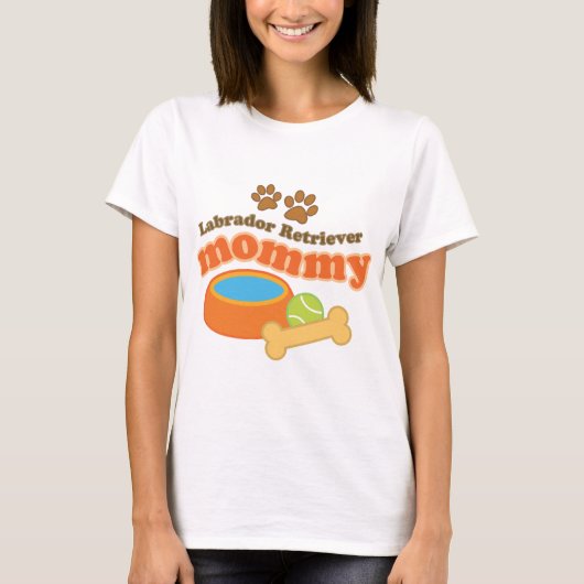 Labrador retriever-Mama T-Shirt (Vorderseite)