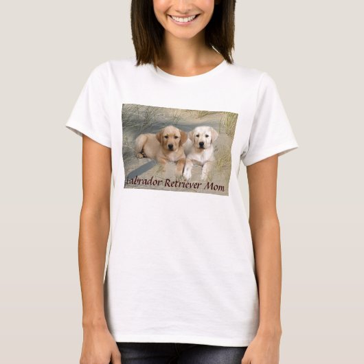 Labrador-Retriever-Mama-T - Shirt-Welpen T-Shirt (Vorderseite)