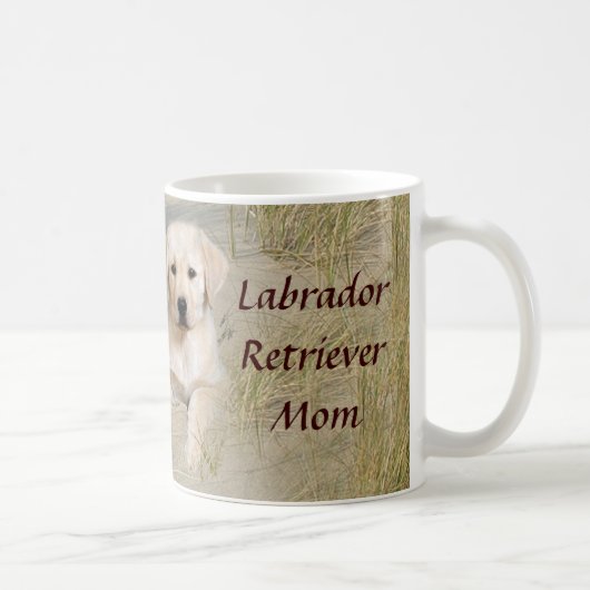 Labrador-Retriever-Mama-Tassen-Welpen Kaffeetasse (Rechts)