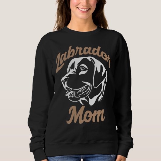 Labrador Retriever Mama White Sweatshirt (Vorderseite)