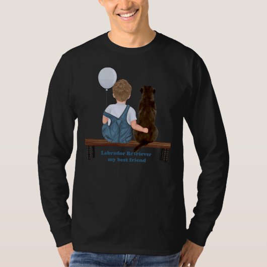 Labrador Retriever Mein bester Freund T-Shirt (Vorderseite)