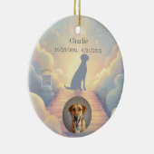 Labrador Retriever Memorial Ornament Rainbow (Rechts)