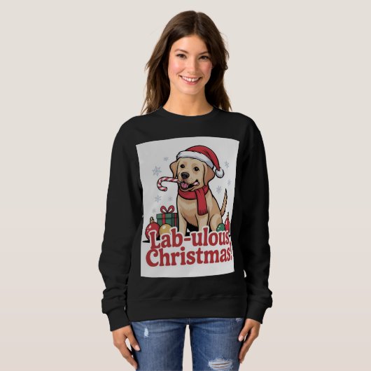 Labrador retriever merry Christmas  Sweatshirt (Vorne ganz)