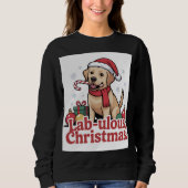 Labrador retriever merry Christmas  Sweatshirt (Vorderseite)