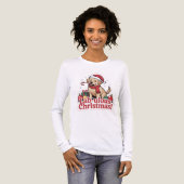 Labrador retriever merry Christmas  Tri-Blend Shirt (Vorderseite voll)