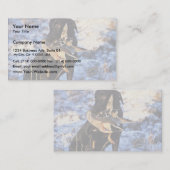 Labrador retriever mit Drake-Stockente Visitenkarte (Vorne/Hinten)