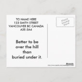 Labrador Retriever mit Geburtstagswünschen Postkarte (Rückseite)