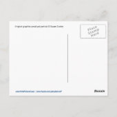 Labrador Retriever mit Herz Postkarte (Rückseite)