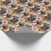 Labrador Retriever mit Lipstick Kisses Geschenkpapier (Ecke)