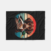 Labrador Retriever mit Mallard Entenjagd Fleecedecke (Vorderseite (Horizontal))